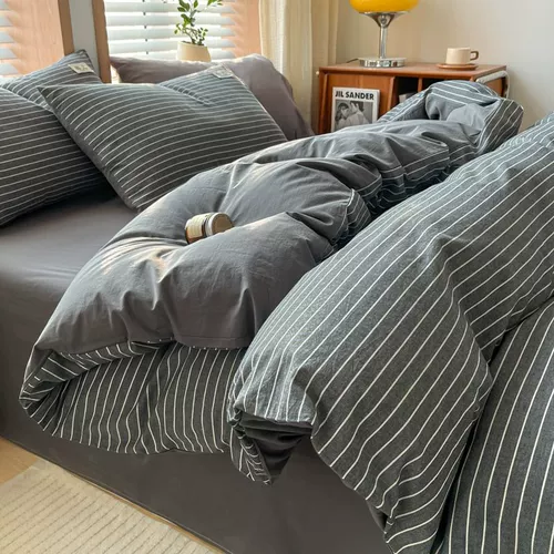 Хлопковое покрывало, хлопковая простыня, пододеяльник для школьников, комплект, 4 предмета, 3 предмета