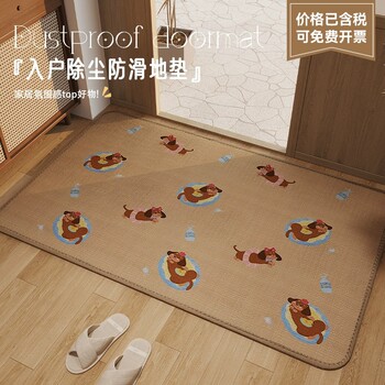 Entrance door mat anti-cat scratch wear-resistant high-end household stain-resistant carpet entrance door anti-slip floor mat