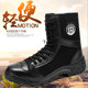 夏季作战靴男安保作训靴cqb战靴保安鞋高帮靴子女安检鞋防滑耐磨