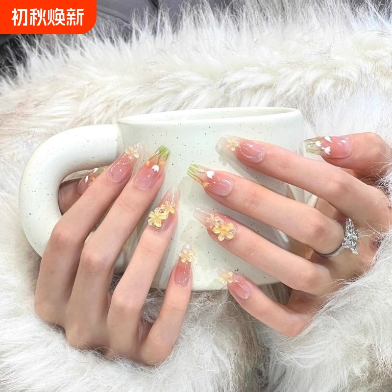 Brightening and Translucent 3D Student Nail Stickers, Tulip Press-On Nails, New Year Wine Red and Black Leather Bow, Spring Festival Brightening and Translucent 3D Student Nail Stickers, Tulip Press-On Nails, New Year Wine Red and Black Leather Bow, Spring Festival