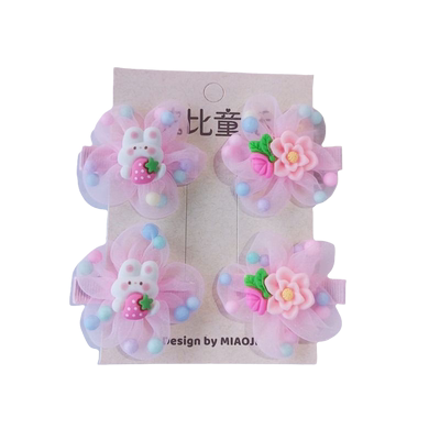 儿童发夹可爱公主头花女童花朵刘海碎发夹不伤发小女孩发饰精致