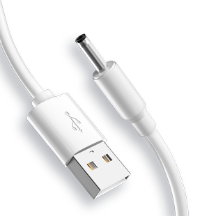 快冲冲圆孔台灯充电线3.5mm圆头foreo小风扇手电筒usb转dc5v电源数据线露娜洁面仪lunamini2洗脸仪电牙刷音响