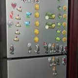 Магнит на холодильник, магнитные мощные мультяшные растения против зомби, наклейка из ПВХ