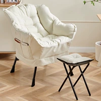 Обновление роскошного пакета сиденья белый хлопковой льня+стул для ног