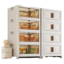 Storage cabinet home installation-free baby wardrobe organization childrens clothes snacks plastic storage cabinet bedroom storage cabinet