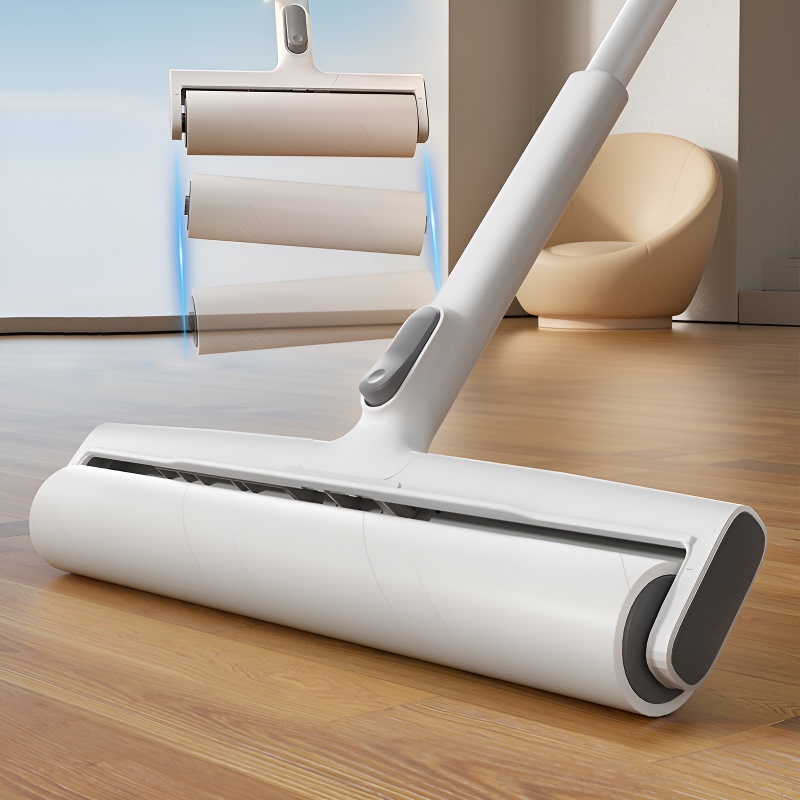 Lint Roller Replacement Paper Rolls with Long Handle for Powerful Removal of Cat Hair, Hair from Clothes, Floors, and Beds Lint Roller Replacement Paper Rolls with Long Handle for Powerful Removal of Cat Hair, Hair from Clothes, Floors, and Beds
