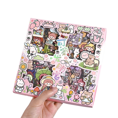 1000张贴纸可爱贴画送收纳盒