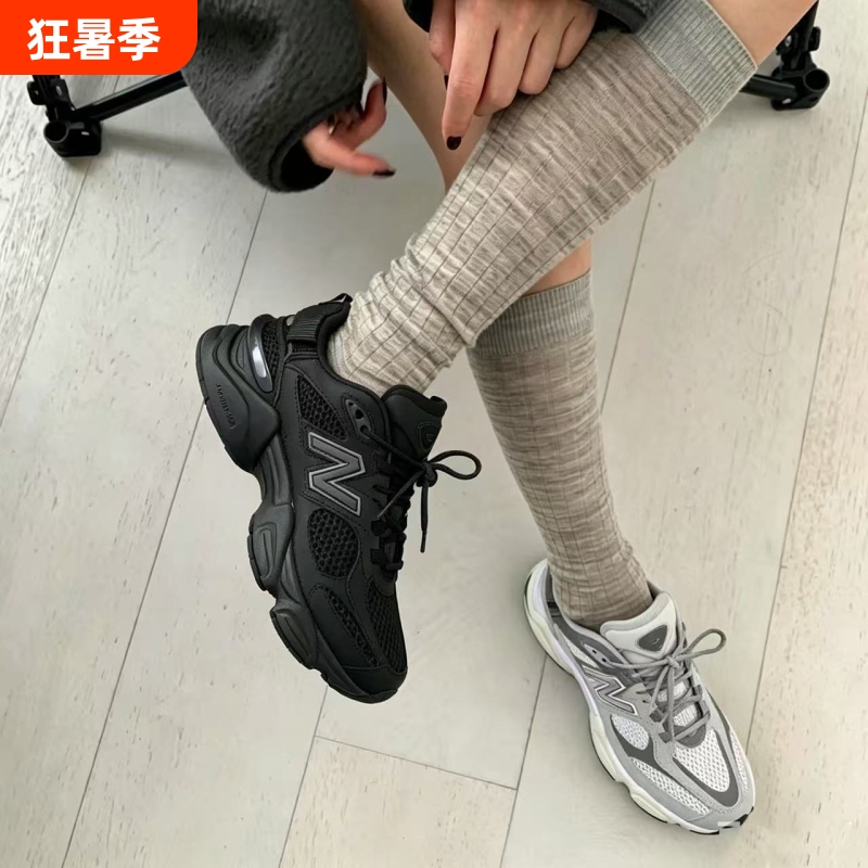 New Korean Version Breathable Nb9060 Dad Shoes Sandals for Men and Women, Retro Couple Casual Shoes, Height-Increasing Thick-Soled Sneakers