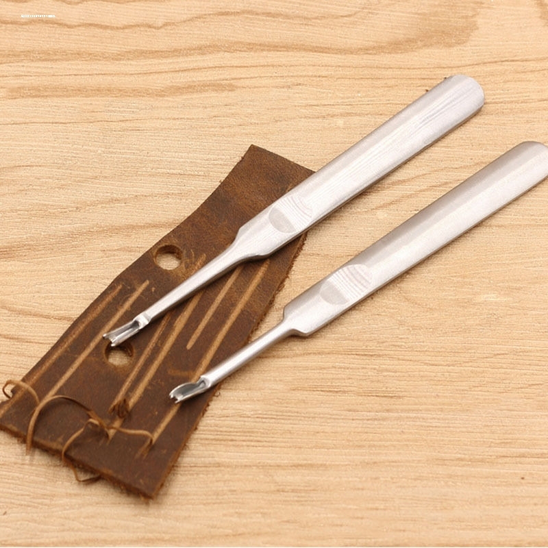 Stainless Steel Simple Grooving Tool, Edge Trimmer, V-Shaped U-Shaped Grooving Tool, Dead Skin Remover, Leather Crafting Tool Stainless Steel Simple Grooving Tool, Edge Trimmer, V-Shaped U-Shaped Grooving Tool, Dead Skin Remover, Leather Crafting Tool