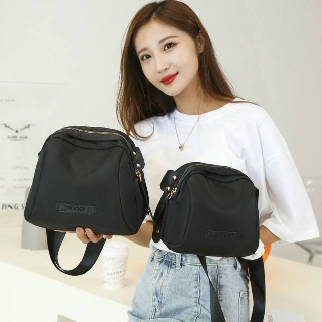 2024 New Shoulder Small Bag Women's Crossbody Bag Women's Bag Canvas Bag Versatile Fashion Women's Oxford Cloth Shell Bag