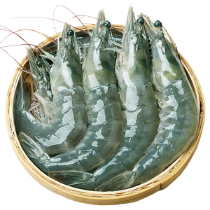 新鲜大虾鲜活超大基围虾青岛海虾冷冻青虾对虾海鲜水产2030盐冻虾
