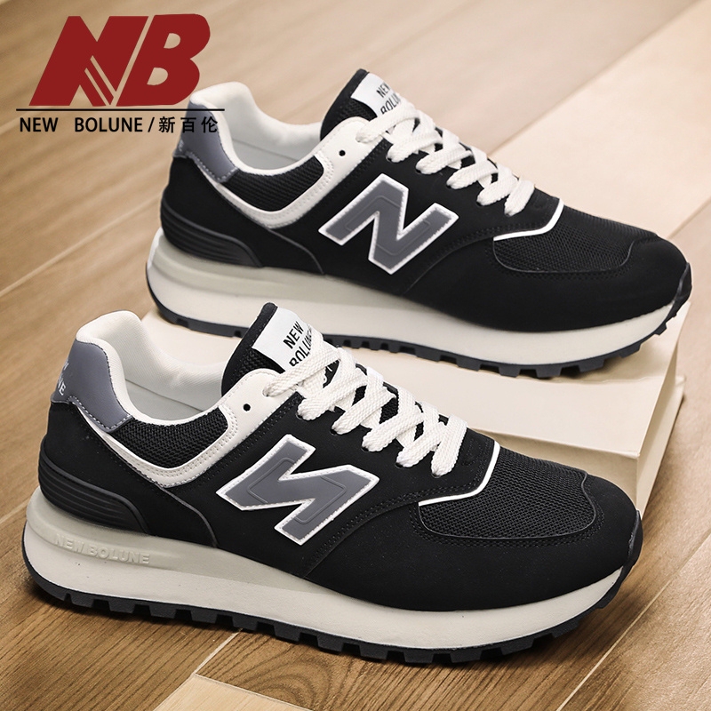 New Bolune/New Balance 574 Sports Shoes N-Shaped Casual Men's Shoes 2025 Spring and Summer Running Shoes Retro Shoes