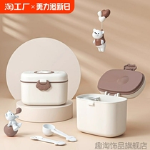 Baby milk powder box portable out-and-out sealed moisture-proof sub-packaging box complementary food rice noodle box bb milk powder storage