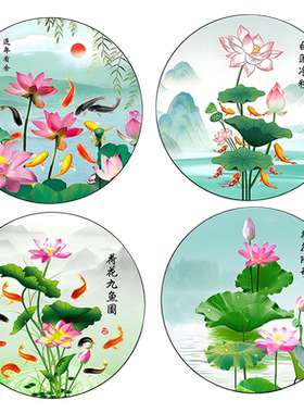 荷花莲花卫生间贴纸|千人回购