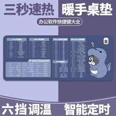 Теплый настольный коврик 加热桌垫超大鼠标暖桌垫办公室加厚卡通文字鼠标垫家用发热桌垫