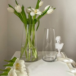 Glass Vase Fancy decoration living room flower arrangement transparent water Accessible Luxury hydroponic flowers small French porch Crystal