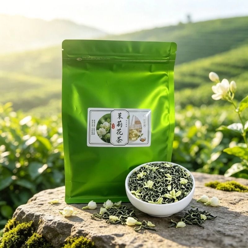 Mixed-Flavor Flower Tea, Jasmine Tea, Longjing Tea, Biluochun Tea, Multi-Flavor Tasting Pack in Bags