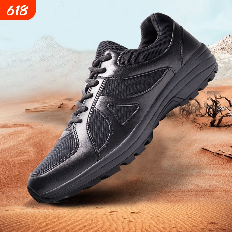 Training Shoes for Men, Black Running Shoes, Non-Slip, Breathable, Men's Shoes, Rubber Shoes, Mesh, Thick Sole, Shock-Absorbing, Ultra-Light and Wear-Resistant