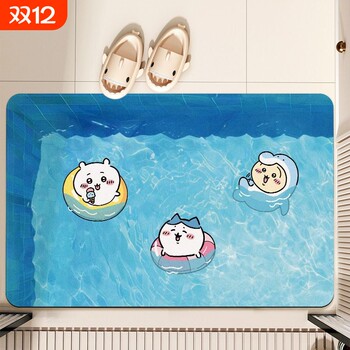 Ains blanket diatom mud cartoon bathroom water absorbent anti-slip