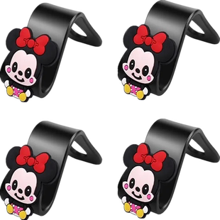 汽车座椅后靠背挂钩卡通可爱座位后排多功能车内饰小挂钩创意坐椅