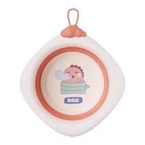 Baby foldable washbasin for children to wash their farts. Three-piece set of small basins for newborn babies. Folding basins