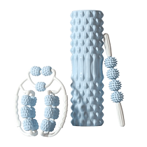 Foam roller muscle relaxation mace ring clamp leg roller thin calf massage equipment foot depth