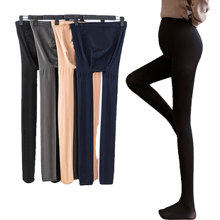 孕妇丝袜托腹打底裤子春秋外穿加绒不勒肚子打底袜连脚连裤袜冬装