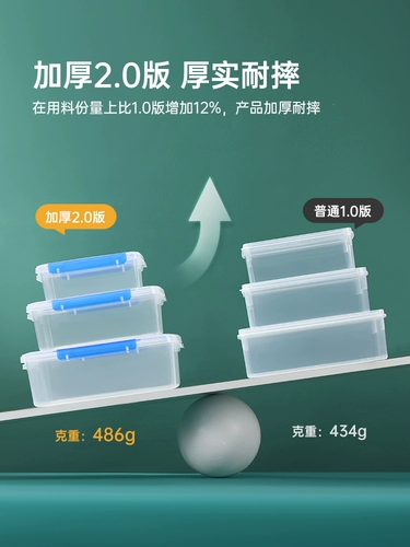 Прямоугольный ящик для хранения для коммерческого использования, пластиковая охлаждаемая коробка для хранения