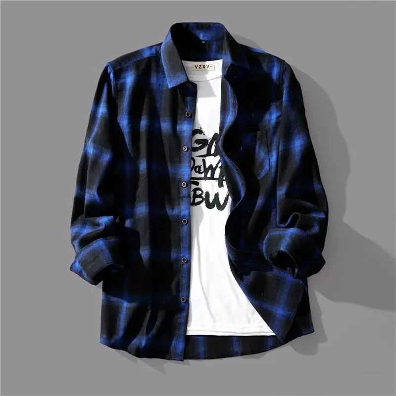 Trend shirt, demi-season long-sleeve, jacket, Korean style