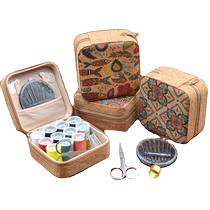 High-end retro household sewing box set sewing tools handmade diy multifunctional portable sewing box bag