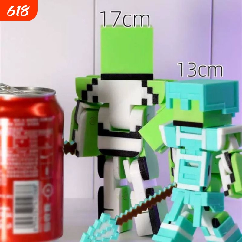 Minecraft Character Figure Enderman 16cm Collectible Doll Children's Model Movable Figure Diamond