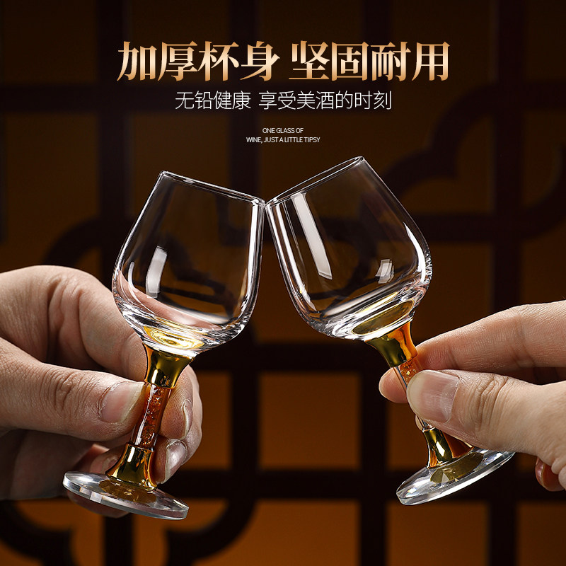 高端复古腾龙水晶玻璃酒杯:如何让你的品酒体验瞬间升级?-清酒杯-淘宝百科网