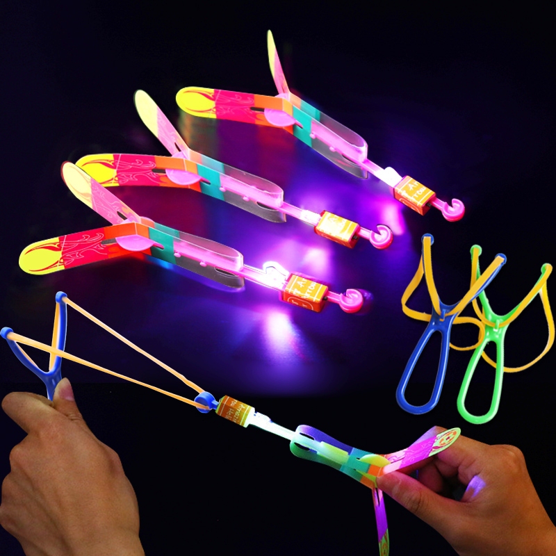 Glowing Slingshot Flying Arrow Children's Bamboo Dragonfly Flying Launcher Outdoor Stall Toy Interactive Non-Toxic Night-Time Play Glowing Slingshot Flying Arrow Children's Bamboo Dragonfly Flying Launcher Outdoor Stall Toy Interactive Non-Toxic Night-Time Play