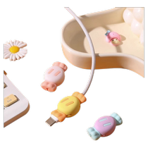 Data cable protective sleeve to prevent breakage universal mobile phone charging cable to prevent breakage cute cartoon soft rubber protective cable cover