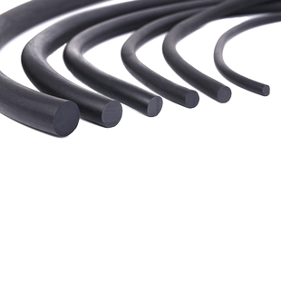 NBR橡胶圆条黑色实心绳圆形棍O型圈耐油减震胶条耐酸碱密封硬压条