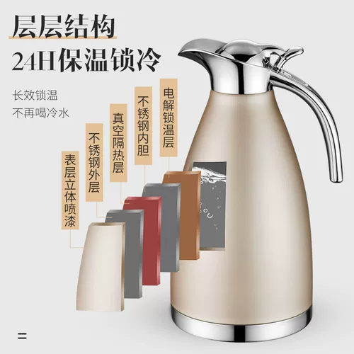 Термос из нержавеющей стали для гостиной, вместительный и большой чайник для коммерческого использования