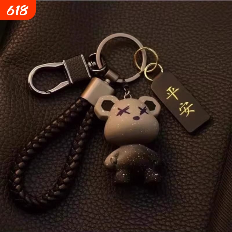 New Style Bear Keychain for Men and Women, Cartoon Cute High-End Car Keychain for Couples, Key Ring for Men New Style Bear Keychain for Men and Women, Cartoon Cute High-End Car Keychain for Couples, Key Ring for Men
