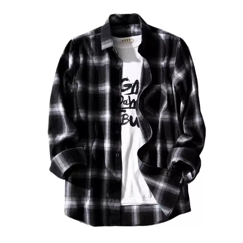 Trend shirt, demi-season long-sleeve, jacket, Korean style