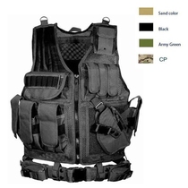 Outdoor tactical vest real-life CS special forces stab-proof suit body-proof vest Wolf field training tactical mesh vest