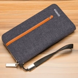 Длинный бумажник, маленькая сумка клатч с молнией, вместительная и большая универсальная сумка с петлей на руку, длина макси