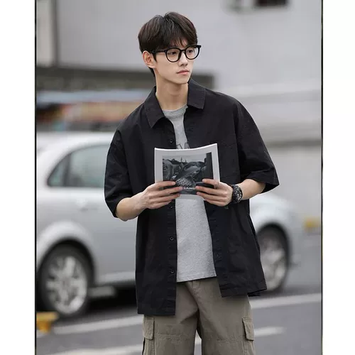 Белая японская рубашка, куртка, оверсайз, подходит для подростков