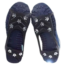 Crampons anti-slip shoe covers outdoor ice and snow winter shoe spikes sole artifact mountaineering five-tooth snow claws for the elderly and children