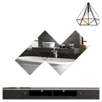 Yueting acrylic spliced ​​soft mirror bathroom toilet decoration wall-mounted self-adhesive mirror without drilling installation