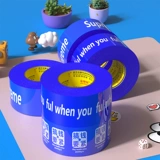 Культурная и креативная лента с узором в стиле ins, красная лента, экспресс-упаковка, синий модный бренд Klein, большой рулон, широкий рот, сильная, высокая вязкость, супер сильная герметизация, цветная наклейка на окно, оригинальный термостойкий клей