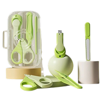 Baby nail scissors childrens high-end nail clipping set anti-pinch safety and multi-functional special product for newborns