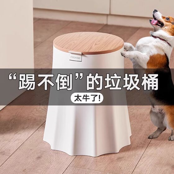 宠物垃圾桶家用2024新款高颜值客厅厨房现代简约防猫狗翻带盖桌面