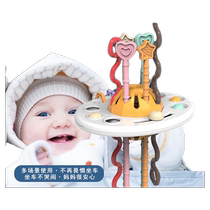 Baby pumping fun baby finger animal pulling fun educational toys that can chew and grasp training early education toys 1 to 3 years old