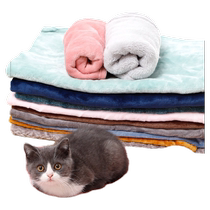 Cat Pet Blanket Wholesale Cat Supplies Dog Sleeping Warm Kennel Mat Coral Velvet Air Conditioning Quilt Pet Blanket