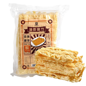 伴晓仙油炸腐竹潮汕油炸豆腐皮火锅食材螺蛳粉腐皮麻辣烫串串配菜