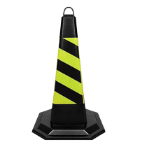 9 kg HEAVY RUBBER ROAD CONE REFLECTIVE CONE CYLINDER SQUARE CONE AGGRAVATING ICE CREAM BARREL CONICAL SILO CONE 75CM HIGH WARNING ROADBLOCK